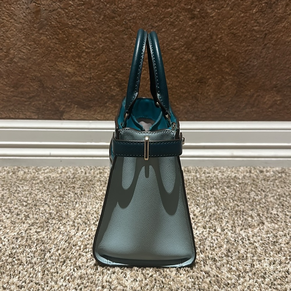 Staci Small Color Block Satchel With Matching Wal… - image 3